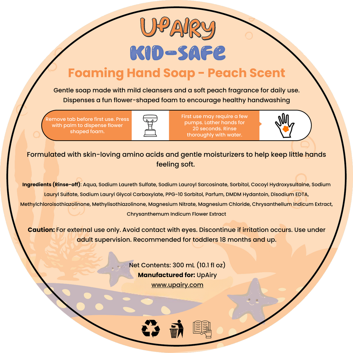 Upairy Kids Safe Flower Soap
